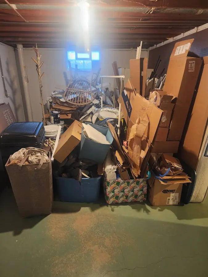 Roll-off dumpster container at job site for Yard Waste Dumpster Rental in Bellevue